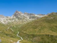 Schweiz - Panorama vom Aufstieg Marguns nach Corviglia / Oberengadin